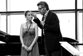 YSP Meisterklasse. Oben: Thomas Hampson mit Maria Cheleng – Foto: Silvia Lelli. 