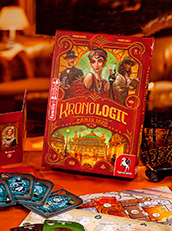 „Kronologic – Paris 1920“, Pegasus Spiele. EAN 4250231740060